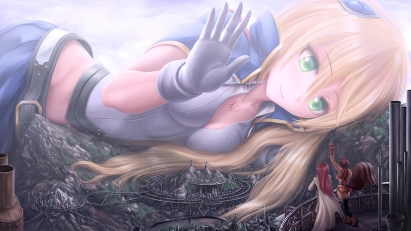 Макрофилия великанши anime