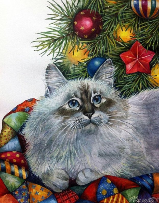 Коты художницы Татьяны Хазовой