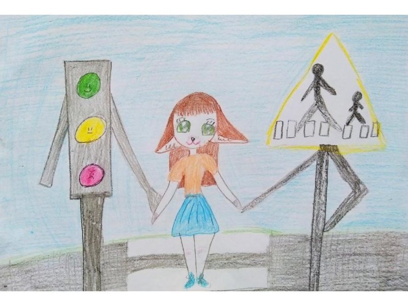 Рисунок на тему пешеход