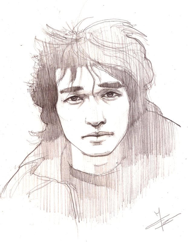 Портрет Виктора Цоя для срисовки
