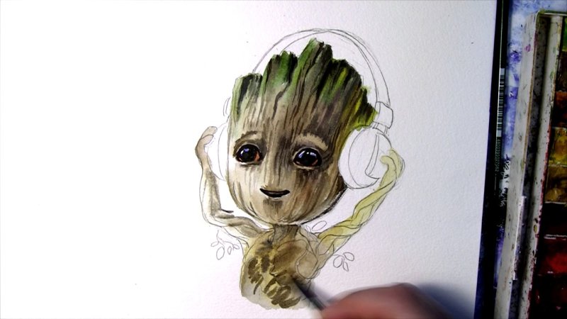Грут малыш рисунок