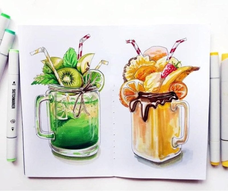 Акварельные скетчи