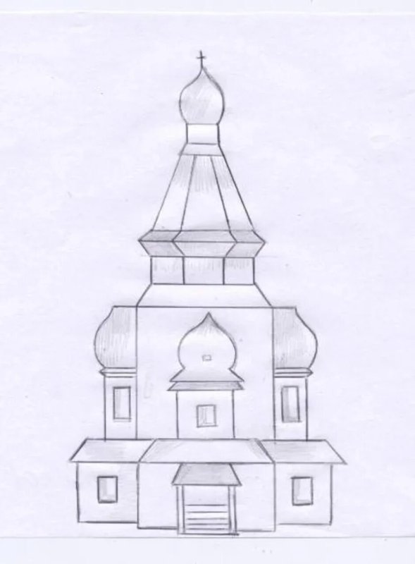 Храм карандашом