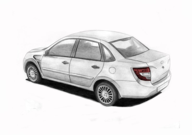 раскраска лада гранта 2190