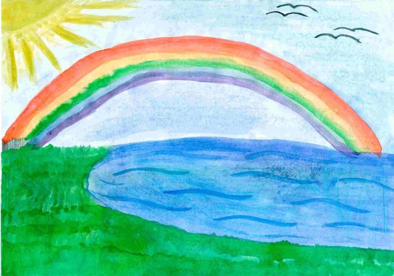 Красота воды детский рисунок