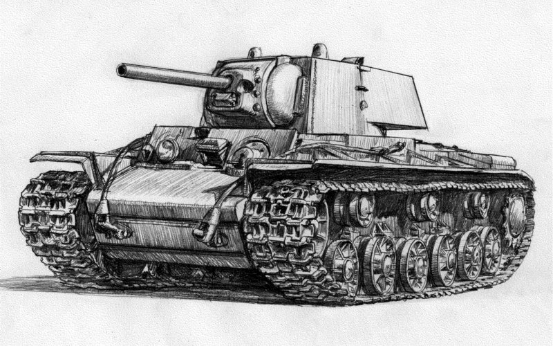 Рисунки танков кв 1