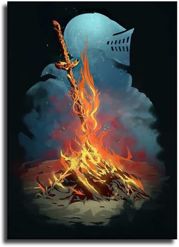 Dark Souls Bonfire Art