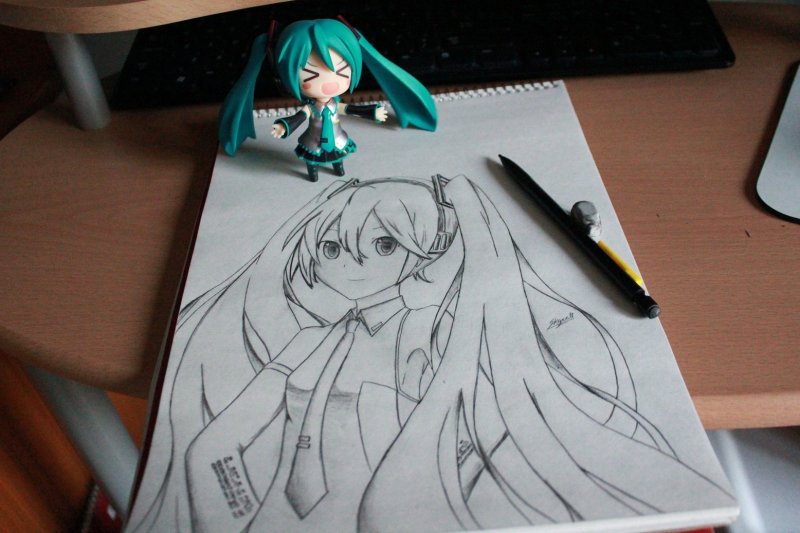 Хатсуне Мику нарисовать