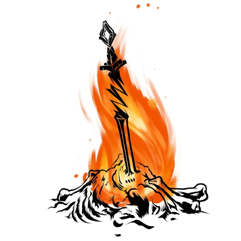 Dark Souls Bonfire арт
