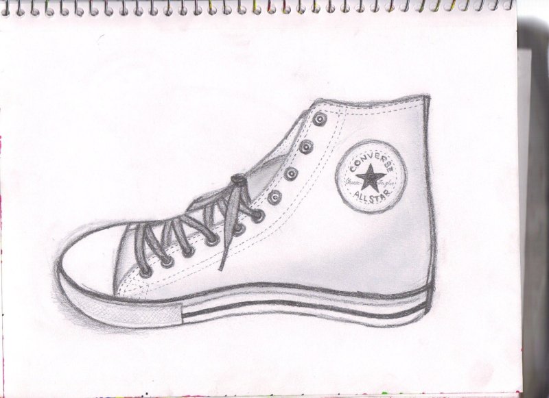 кеды для срисовки