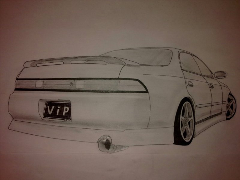 Toyota Chaser 100 рисунок