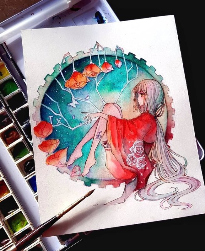 Акварельные рисунки