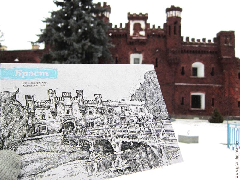 Брестская крепость рисунок