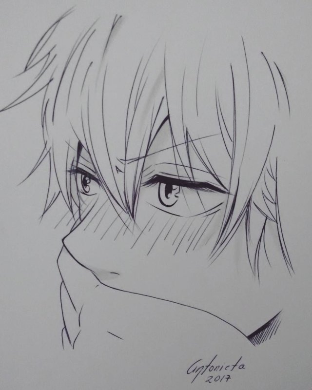 Аниме рисунки карандашом