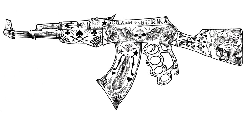 Автомат эскиз