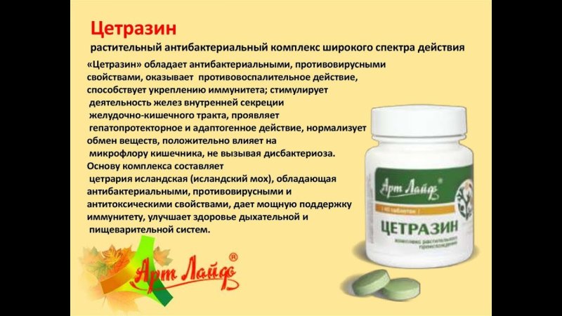 Цетразин сироп