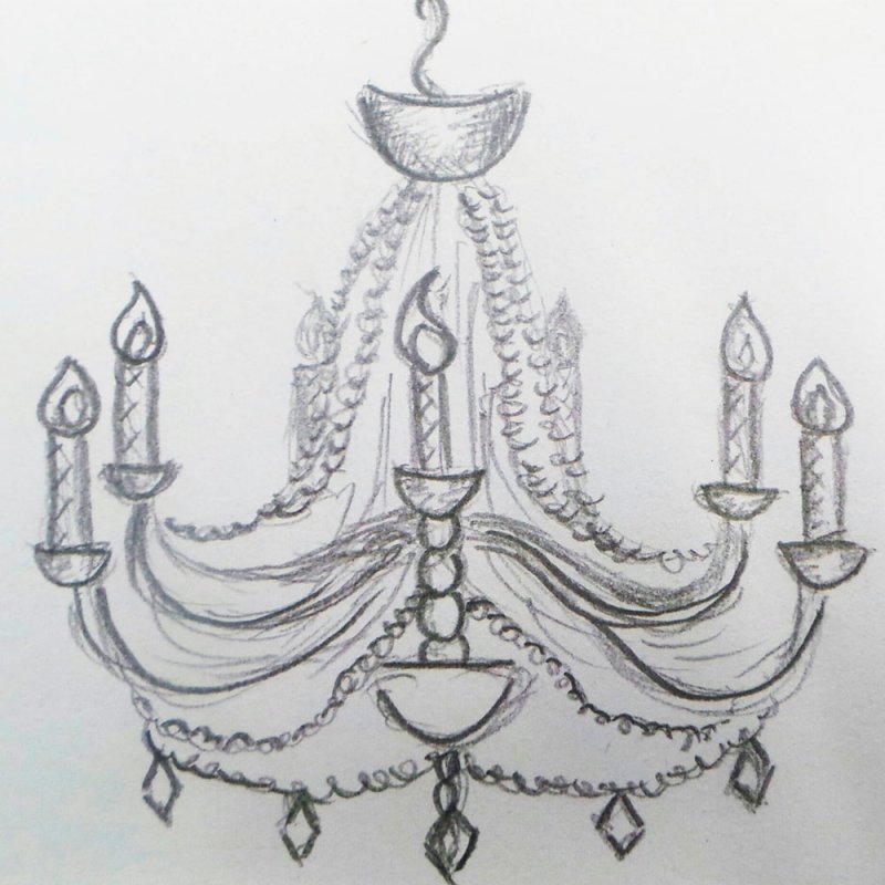 Раскраска люстра