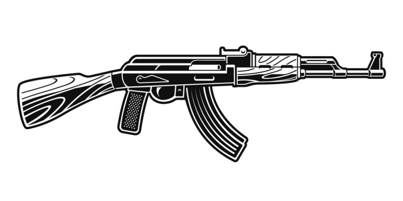 AK 47 vector