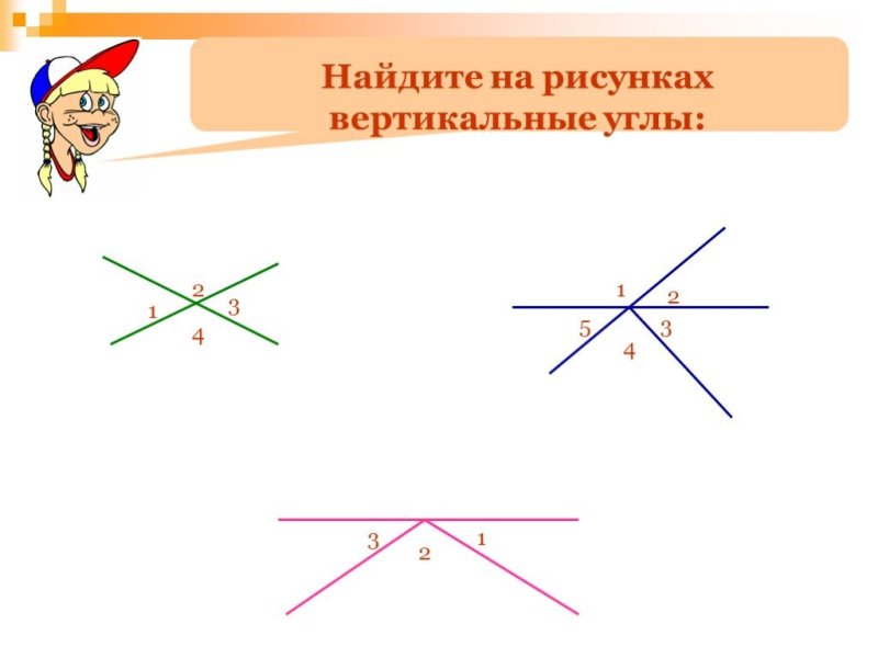 Смежные и вертикальные углы