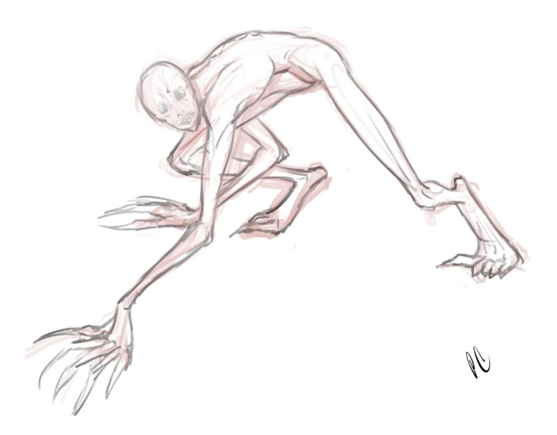 Рейк монстр человек грабли