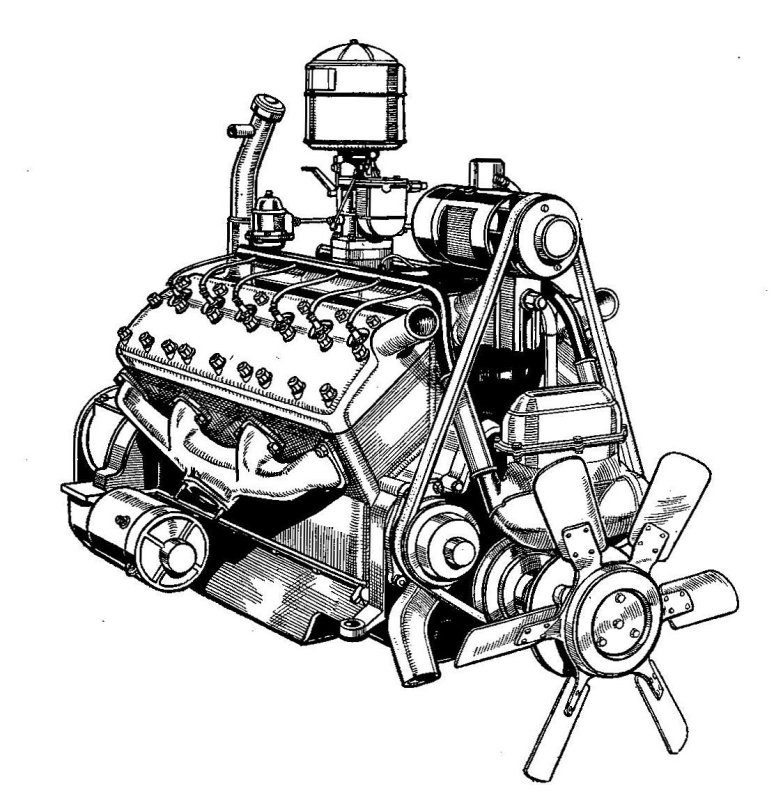 Мотор v8 схема