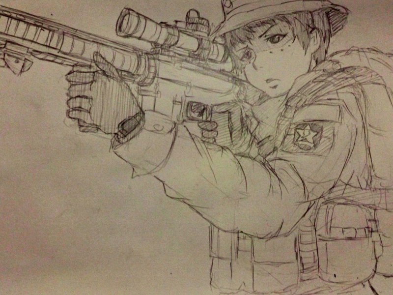 Аниме раскраска война