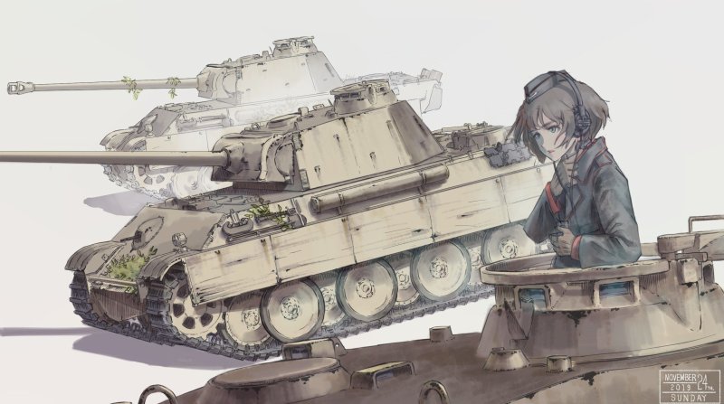 Танк STUG-3 girls und Panzer