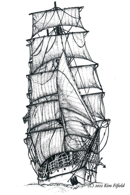 Парусник эскиз