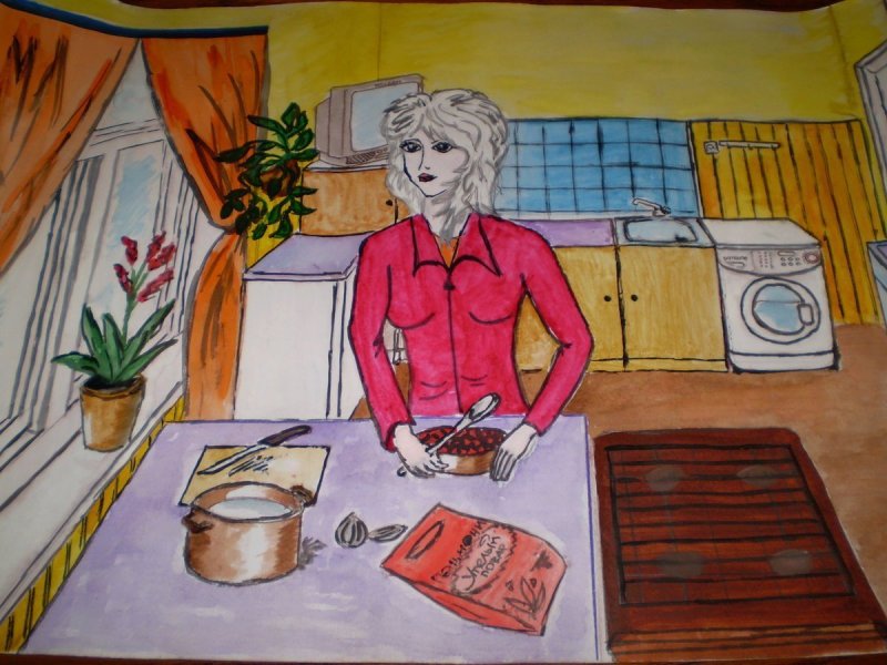 Рисунок моя мама