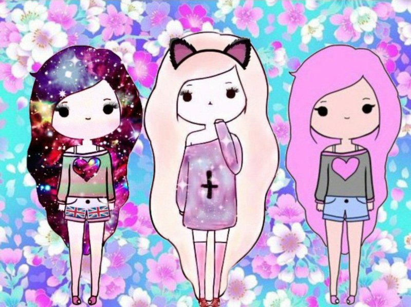 рисунки для срисовки девочек