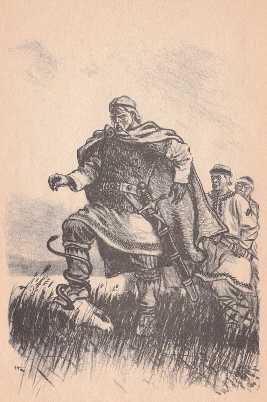 Вещий Олег Пушкин рисунок
