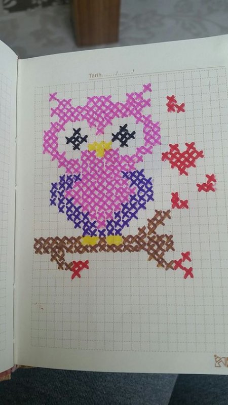 Рисунки по крестикам