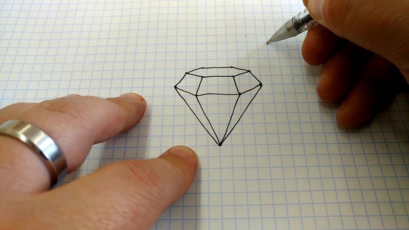 алмаз карандашом