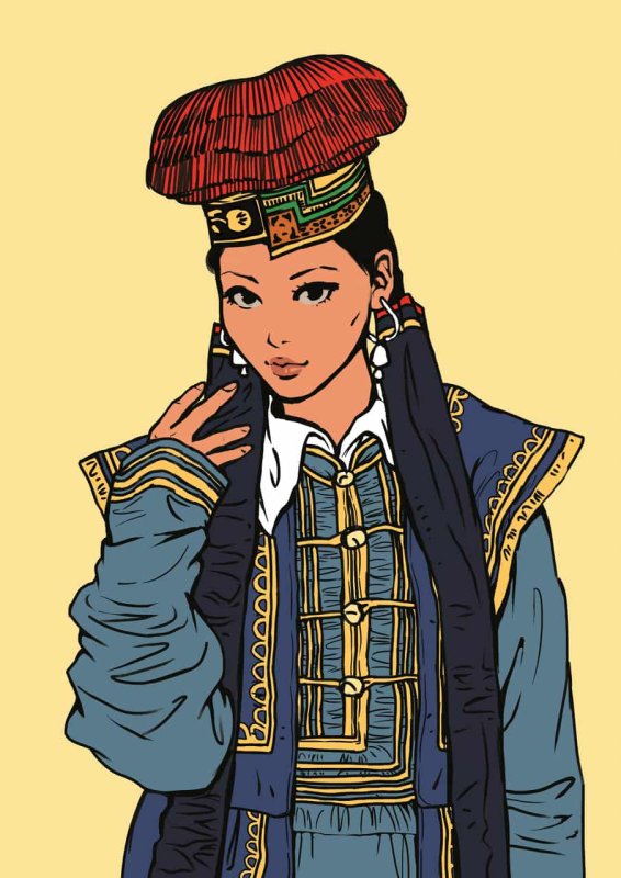 Казахи рисунок