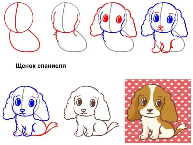Щенок рисунок