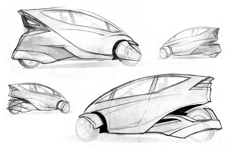 Современный автомобиль рисунок