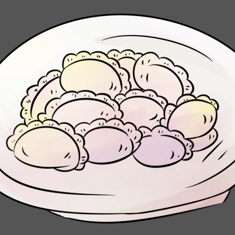 Пельмени рисунок