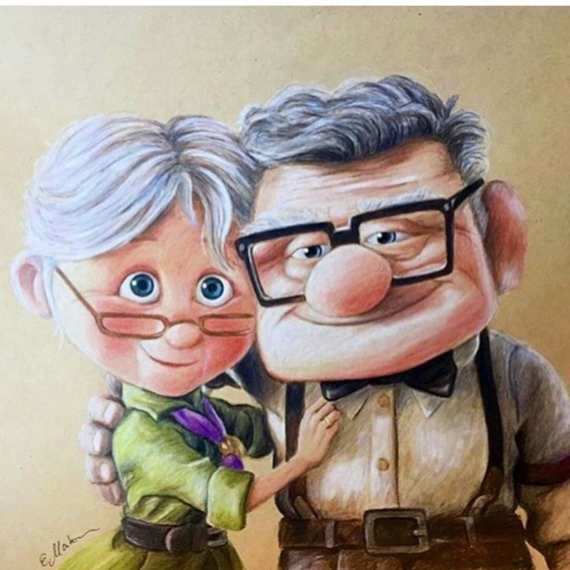 Карл Фредриксен и Элли