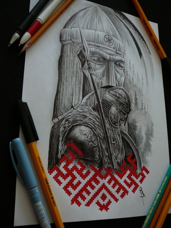Славянские Татуировки эскизы