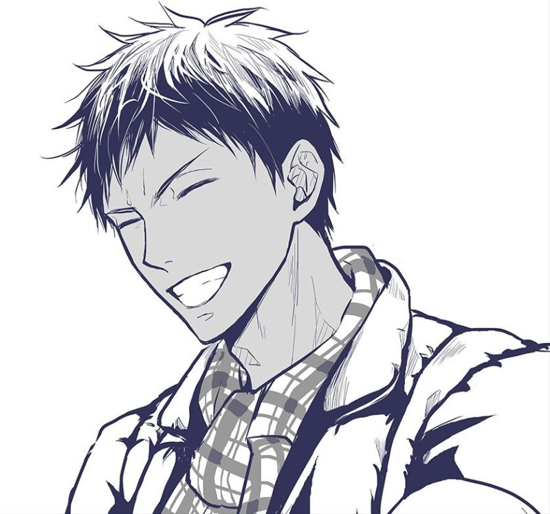 Aomine Daiki черно белый