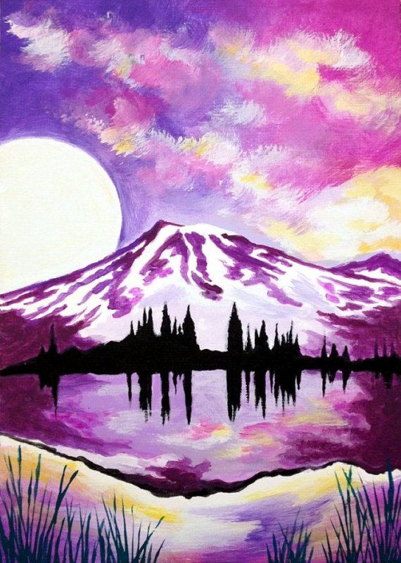 Горы рисунок