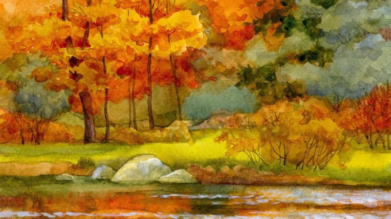 Пейзаж для рисования