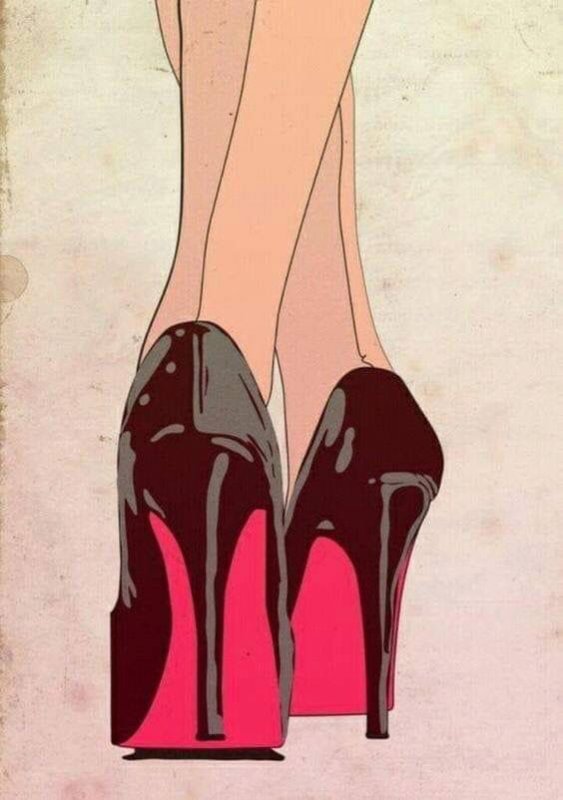каблуки рисунок