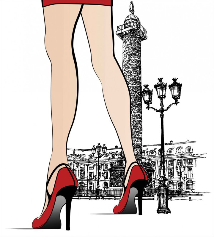 женские ножки рисунок
