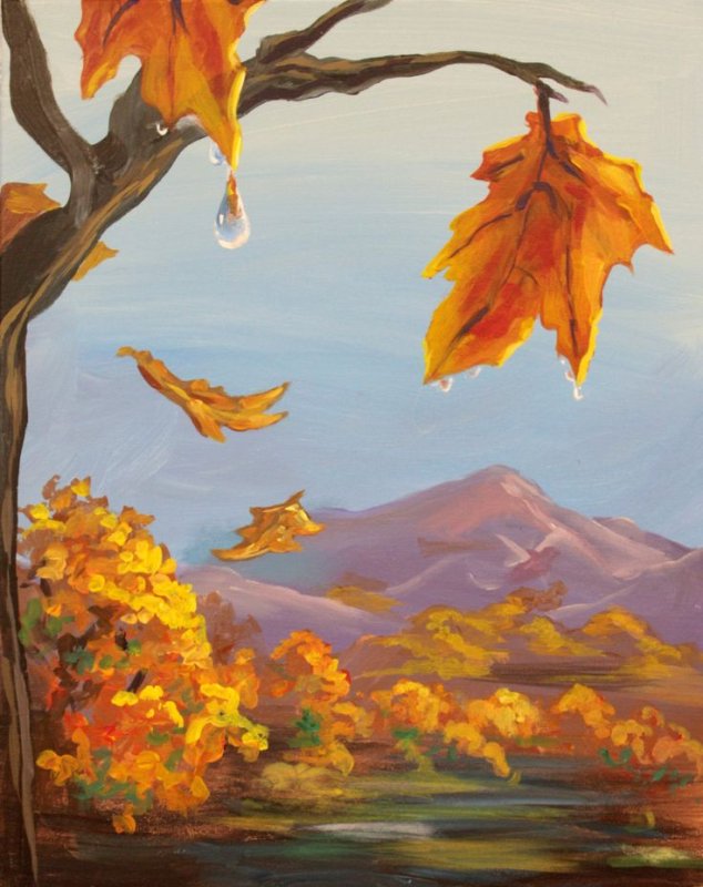 Краски осени рисунок