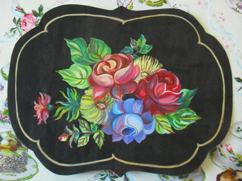 жостовский поднос жостово