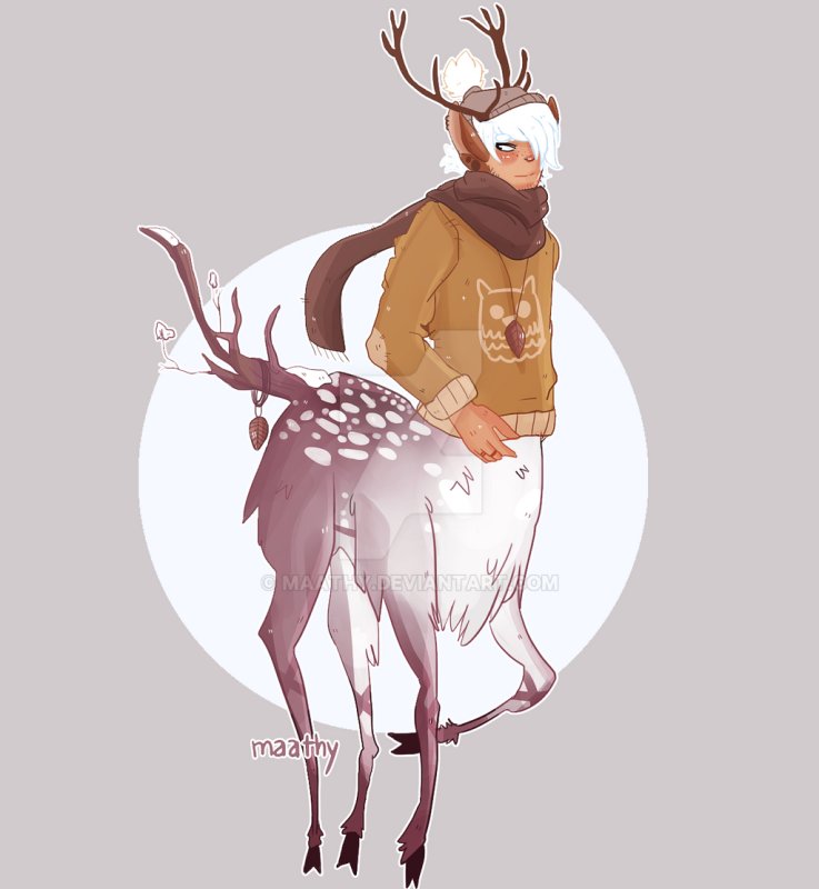 Аниме парень олень