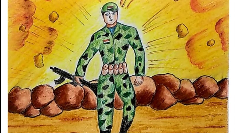 Рисование солдат