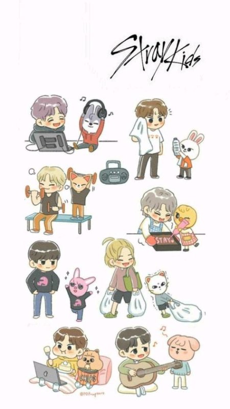 SKZOO рисунки Stray Kids