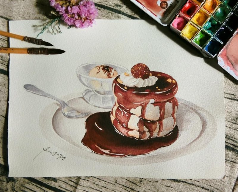 Нарисованные Десерты